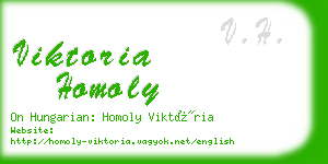 viktoria homoly business card